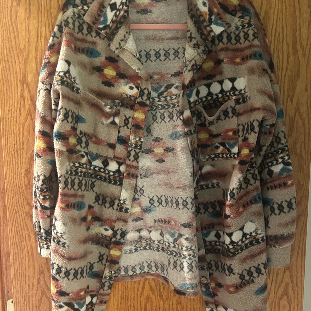 Patterned Women's Sweater Jacket